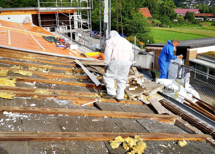 Asbestsanierung auf Holzdach